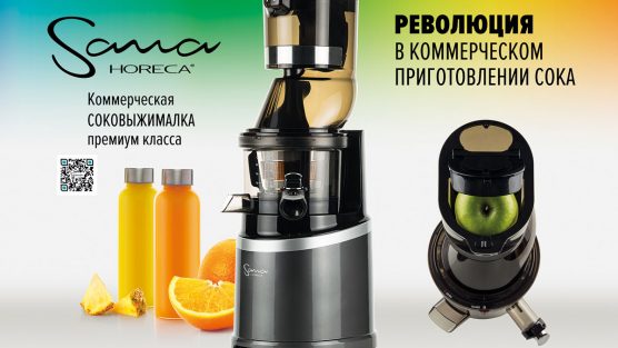 Коммерческая шнековая соковыжималка Sana HORECA EUJ-909