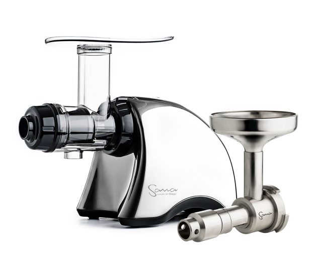SANA Juicer 707 Chrome + Sana Oil Extractor EUJ-702 шнековая соковыжималка SANA Juicer 707 Chrome + Sana Oil Extractor EUJ-702 шнековая соковыжималка
