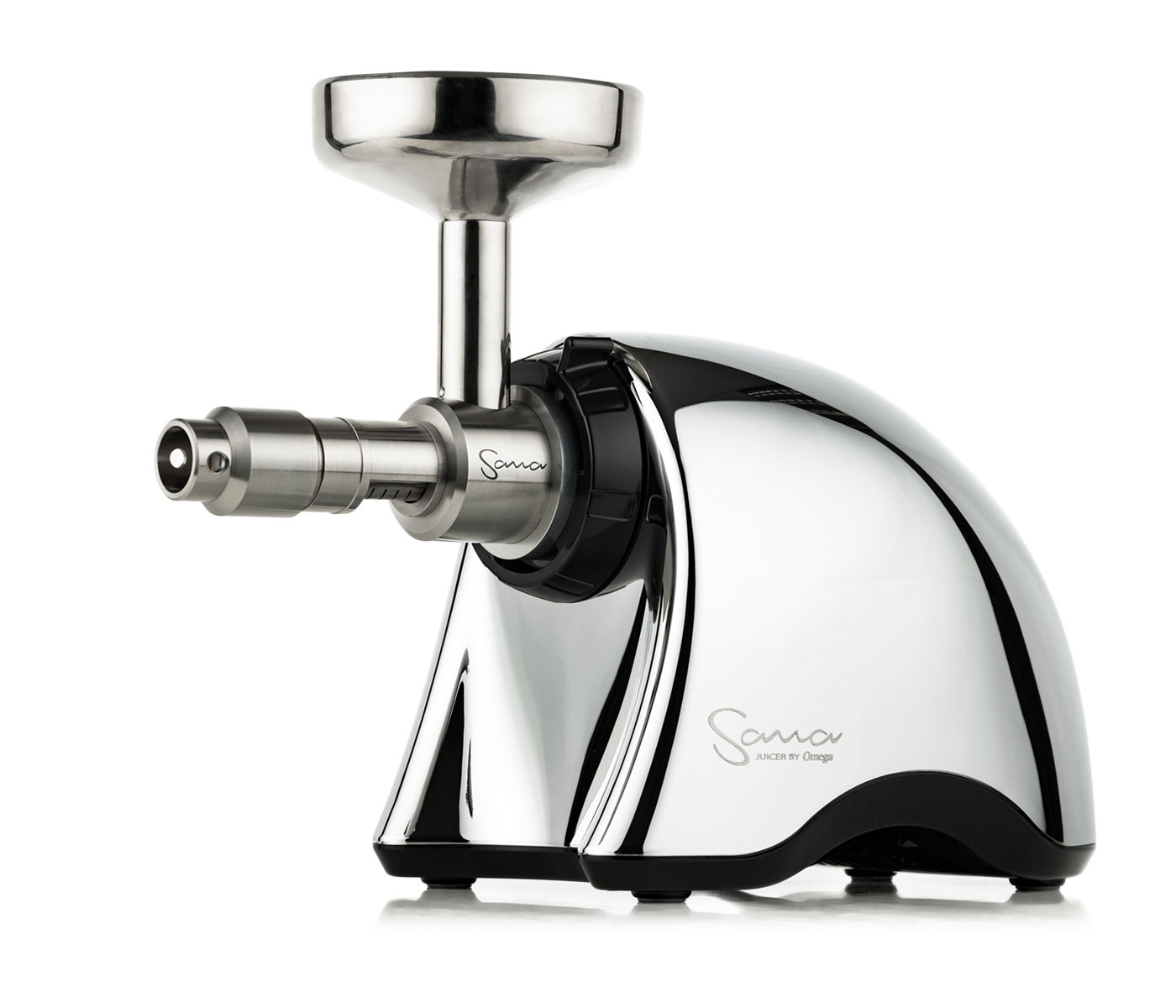 Omega Sana EUJ-707 Slow Juicer in Chrome with Oil Extractor