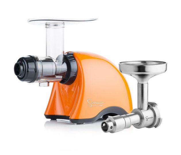 SANA Juicer 707 Gold pearl orange + Sana Oil Extractor EUJ-702 шнековая соковыжималка SANA Juicer 707 Gold pearl orange + Sana Oil Extractor EUJ-702 шнековая соковыжималка