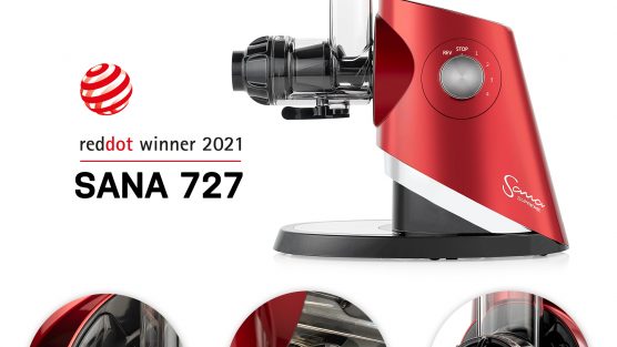 Соковитискач Sana 727 Supreme отримав престижну нагороду «Red Dot Design Award»